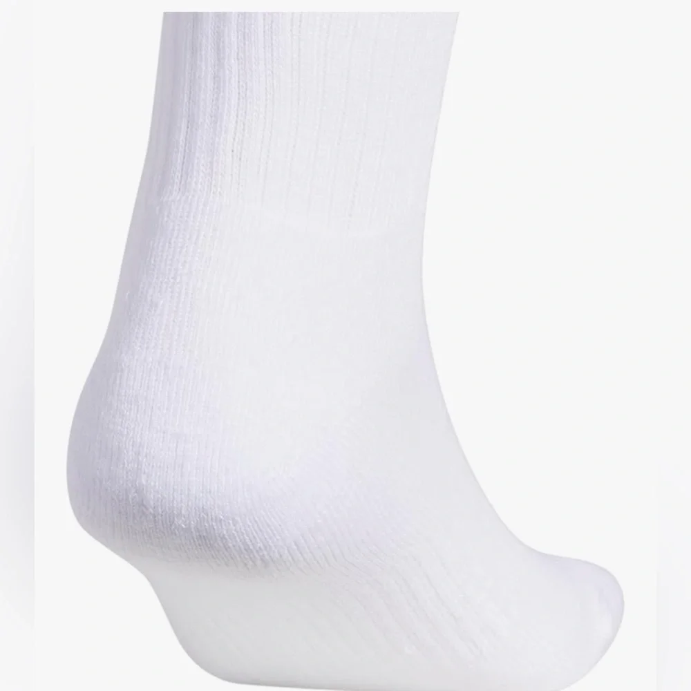 Adidas mens Athletic Cushioned Crew Socks With (6-pair)- Black and White